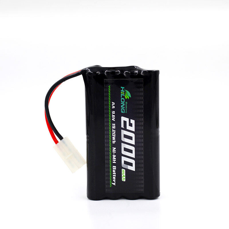 Hilong 2000mAh 9.6V AA Ni-MH  High Power Battery Pack for RC Car/Boat