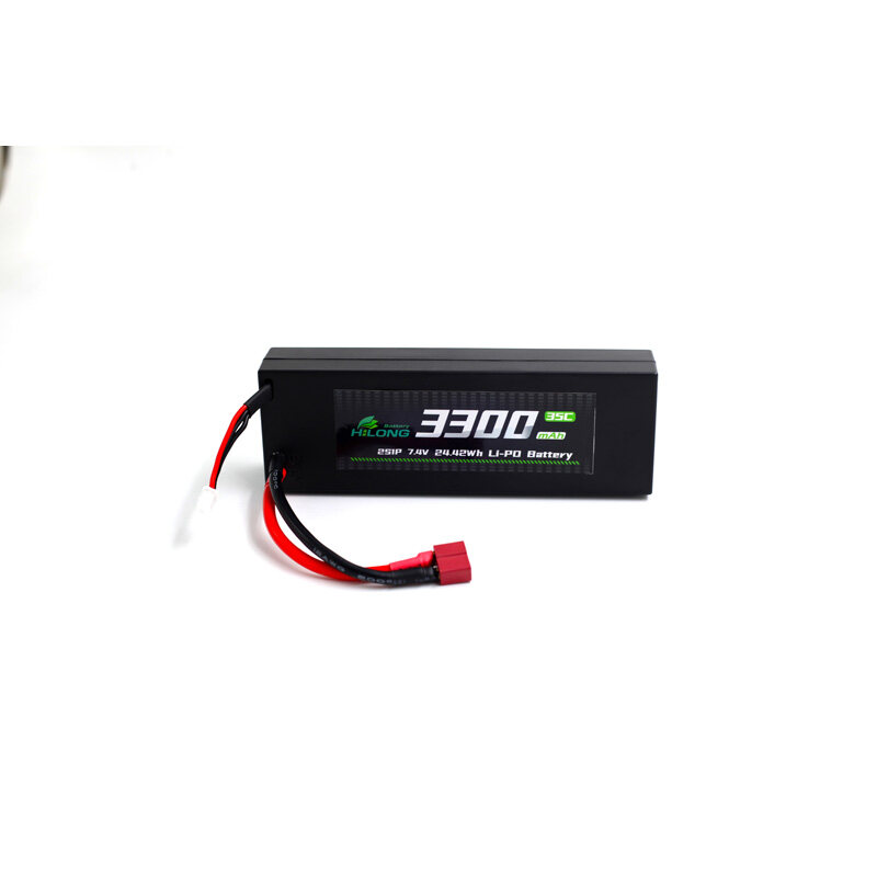Hilong 3300mAh 7.4V 35C hardcase Li-PO Battery Pack for RC Car
