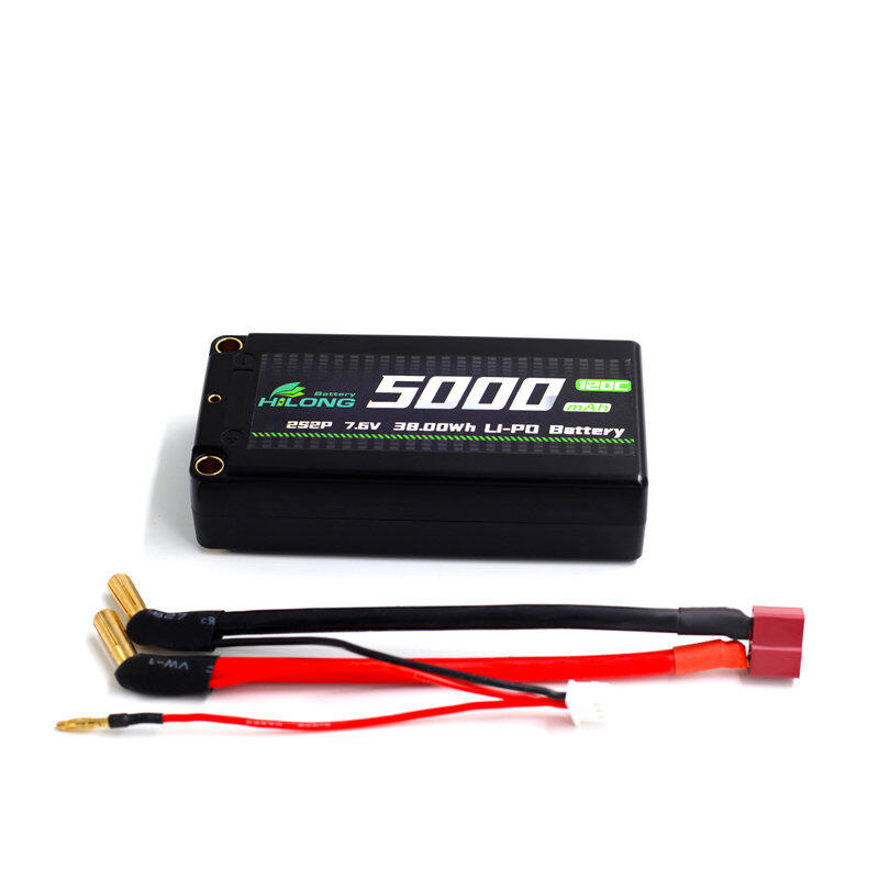 Hilong HV 5000mAh 7.6V 120C hardcase Li-PO Battery Pack for RC Car