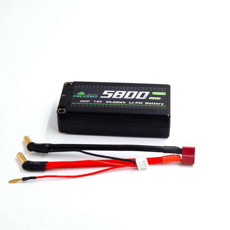 Hilong HV 5800mAh 7.6V 120C hardcase Li-PO Battery Pack for RC Car