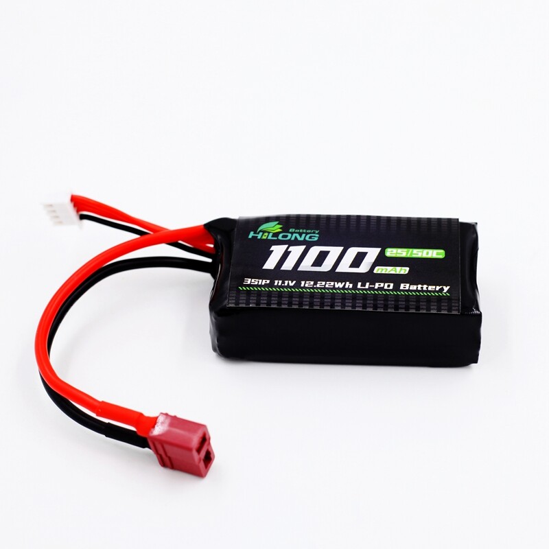 1100mAh 11.1V 25C/50C High Power Li-PO Battery Pack for Military Airsoft