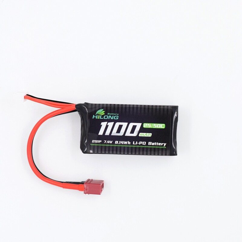 1100mAh 7.4V 25C/50C High Power Li-PO Battery Pack for Military Airsoft