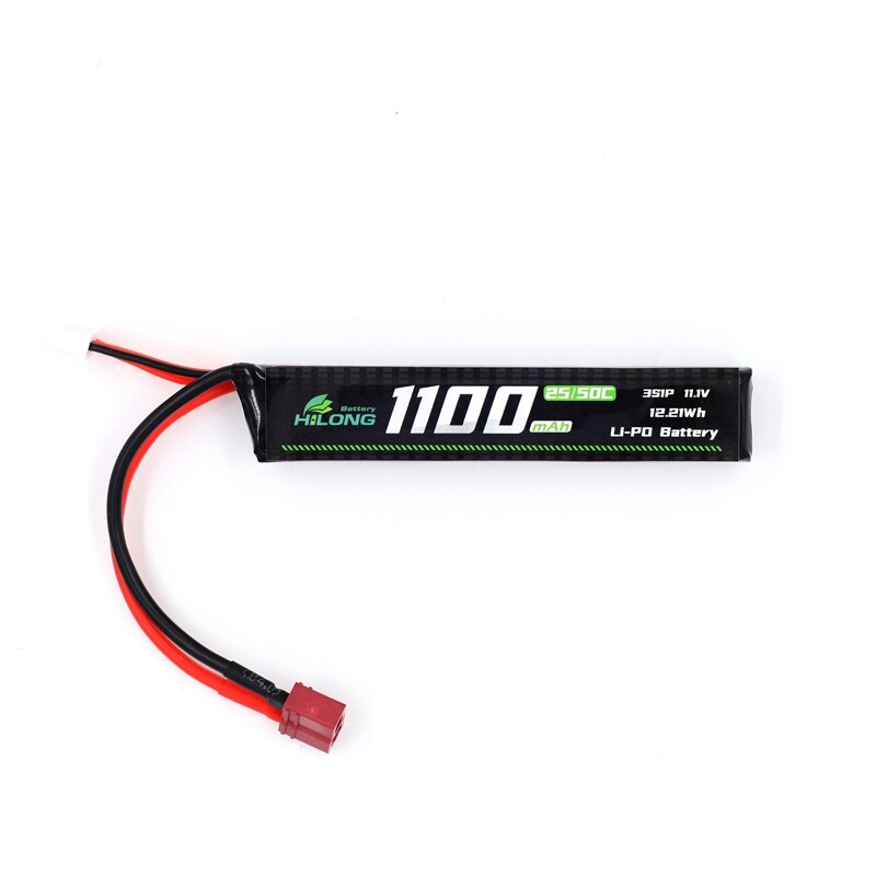 1100mAh 11.1V 25C/50C Stick High Power Li-PO Battery Pack for Military Airsoft