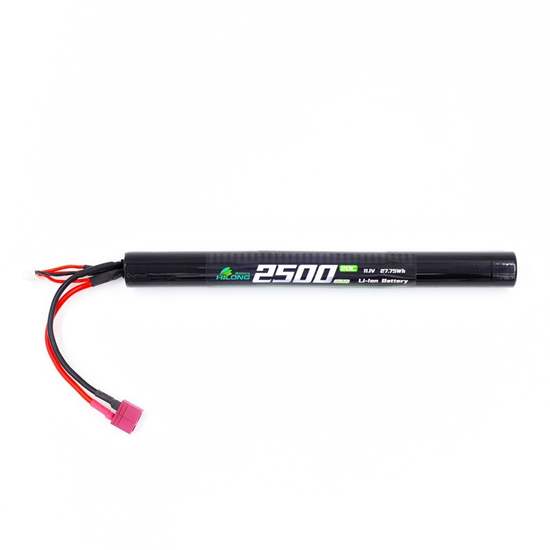 2500mAh 11.1V 20C/35C Stick High Power Lithium Ion Battery Pack for Military Airsoft