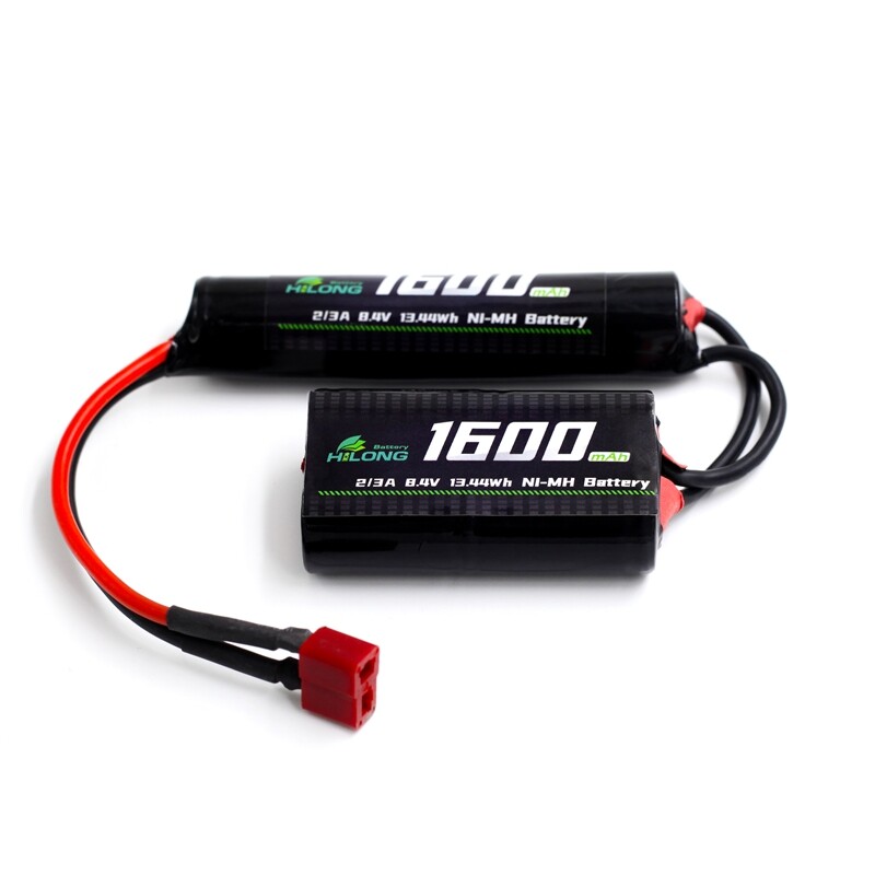 8.4 v 1600mah nimh flat battery pack for airsoft guns