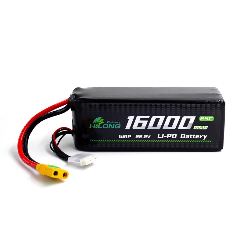 Hilong 16000mAh 22.2V 25C Li-PO Battery Pack for Aircraft, UAV, Agriculture Drone