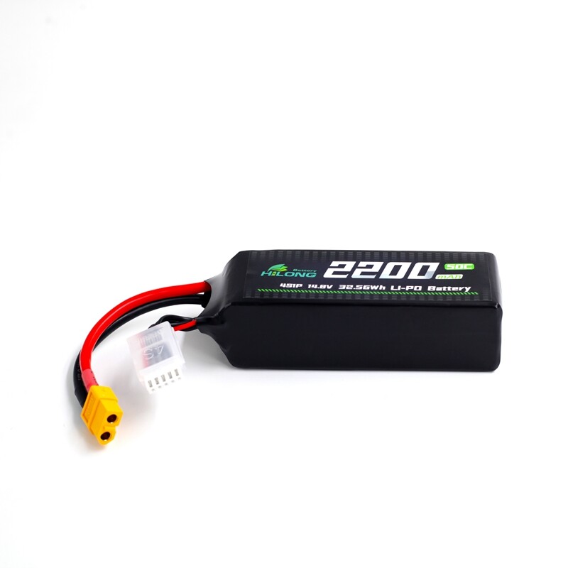 Hilong 2200mAh 14.8V 50C Li-PO Battery Pack for Aircraft, airplane, helicopter