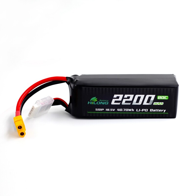 Hilong 2200mAh 18.5V 80C Li-PO Battery Pack for Aircraft, airplane, helicopter