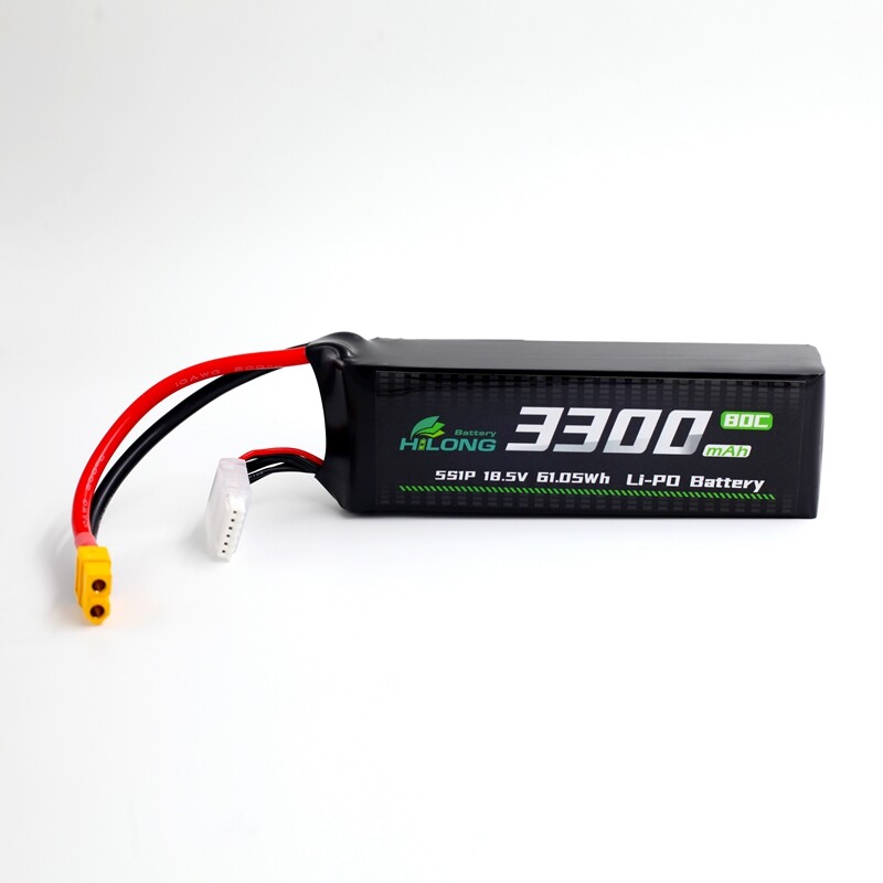Hilong 3300mAh 18.5V 80C Li-PO Battery Pack for Aircraft, airplane, helicopter