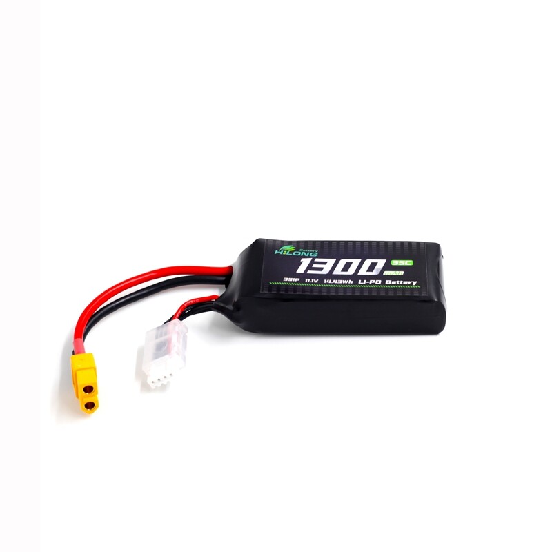 Hilong 1300mAh 11.1V 3S1P 35C Li-PO Battery Pack for Aircraft FPV