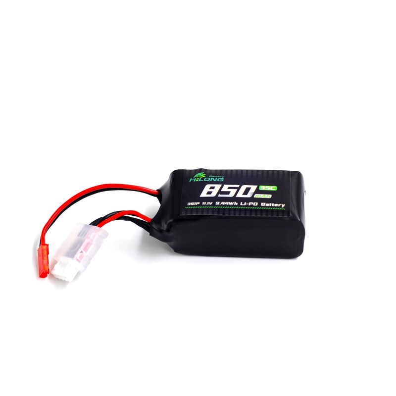 Hilong 850mAh 11.1V 3S1P 35C Li-PO Battery Pack for Aircraft FPV