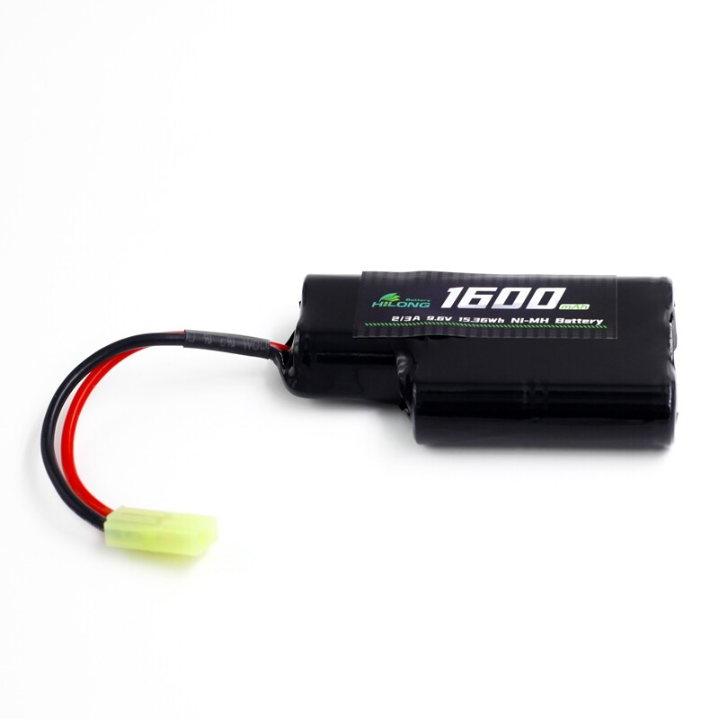 1600mAh 9.6V 2/3A  Ni-MH  High Power Battery Pack for Military Airsoft