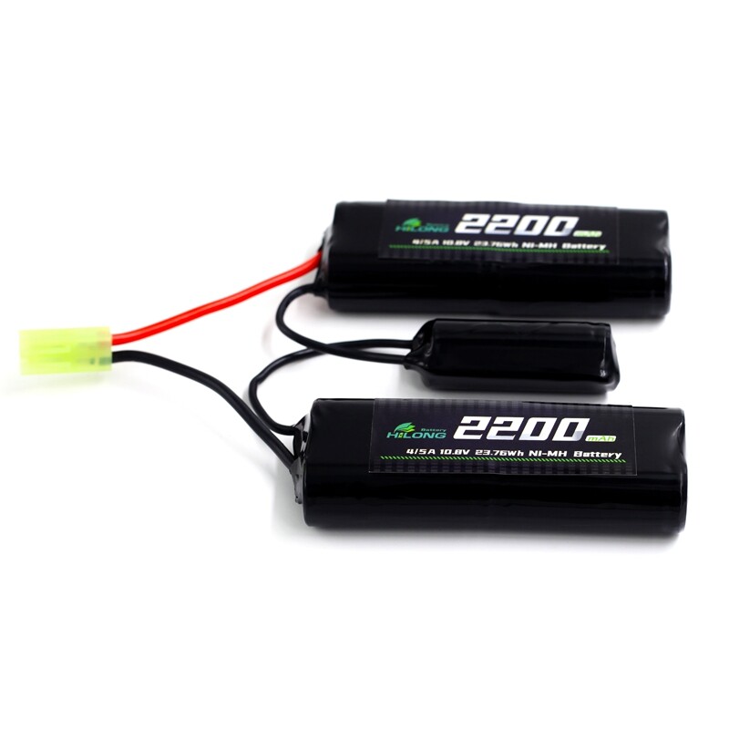 2200mAh 10.8V 4/5A Split H4L1H4 Ni-MH  High Power Battery Pack for Military Airsoft