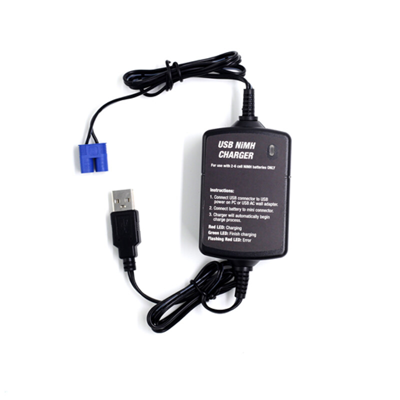 Hilong Smart Charger- fits 2.4V to 7.2V USB NIMH Battery Charger