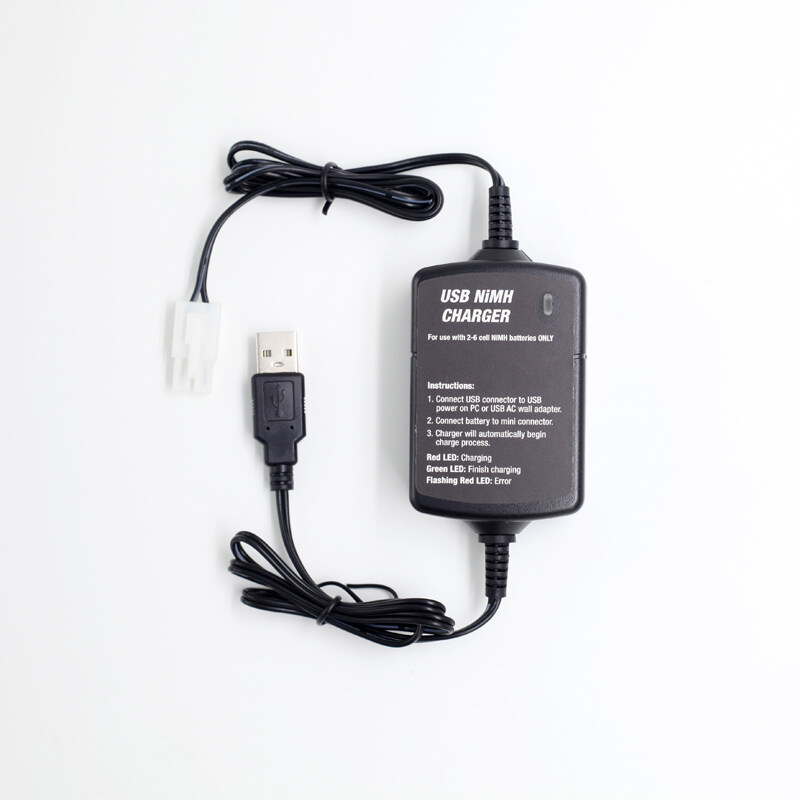 Hilong Smart Charger- fits 2.4V to 7.2V USB NIMH Battery Charger